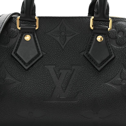 Louis Vuitton Empreinte Monogram Giant Speedy Bandouliere 20 Black 7 of 7