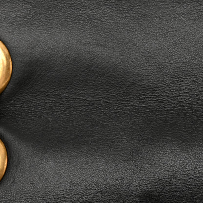 Gucci Calfskin Matelasse Small GG Marmont Shoulder Bag Black 8 of 13