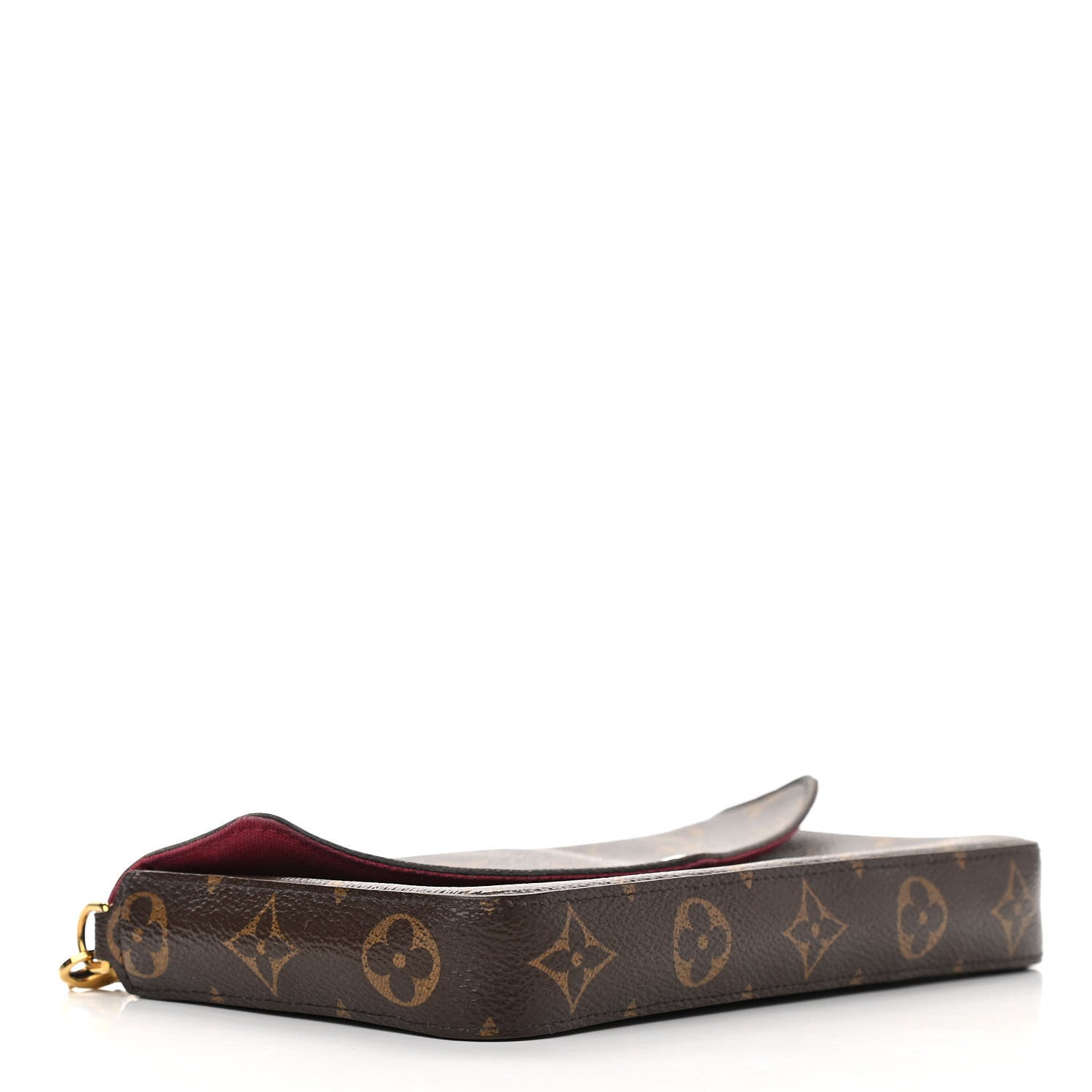 Louis Vuitton Monogram Pochette Felicie Chain Wallet Fuchsia 4 of 12