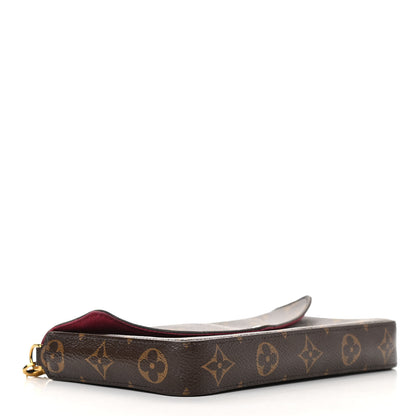 Louis Vuitton Monogram Pochette Felicie Chain Wallet Fuchsia 4 of 12