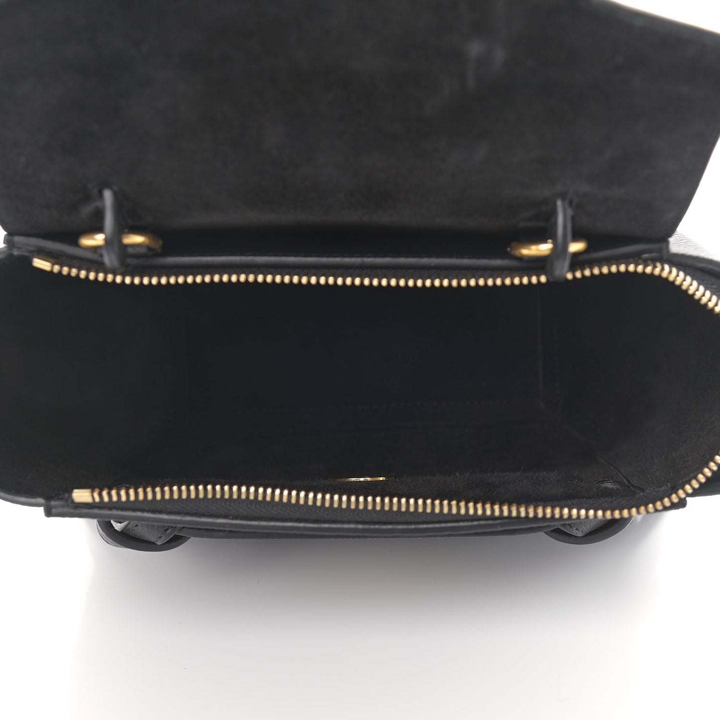 Grained Calfskin Nano Belt Bag Black