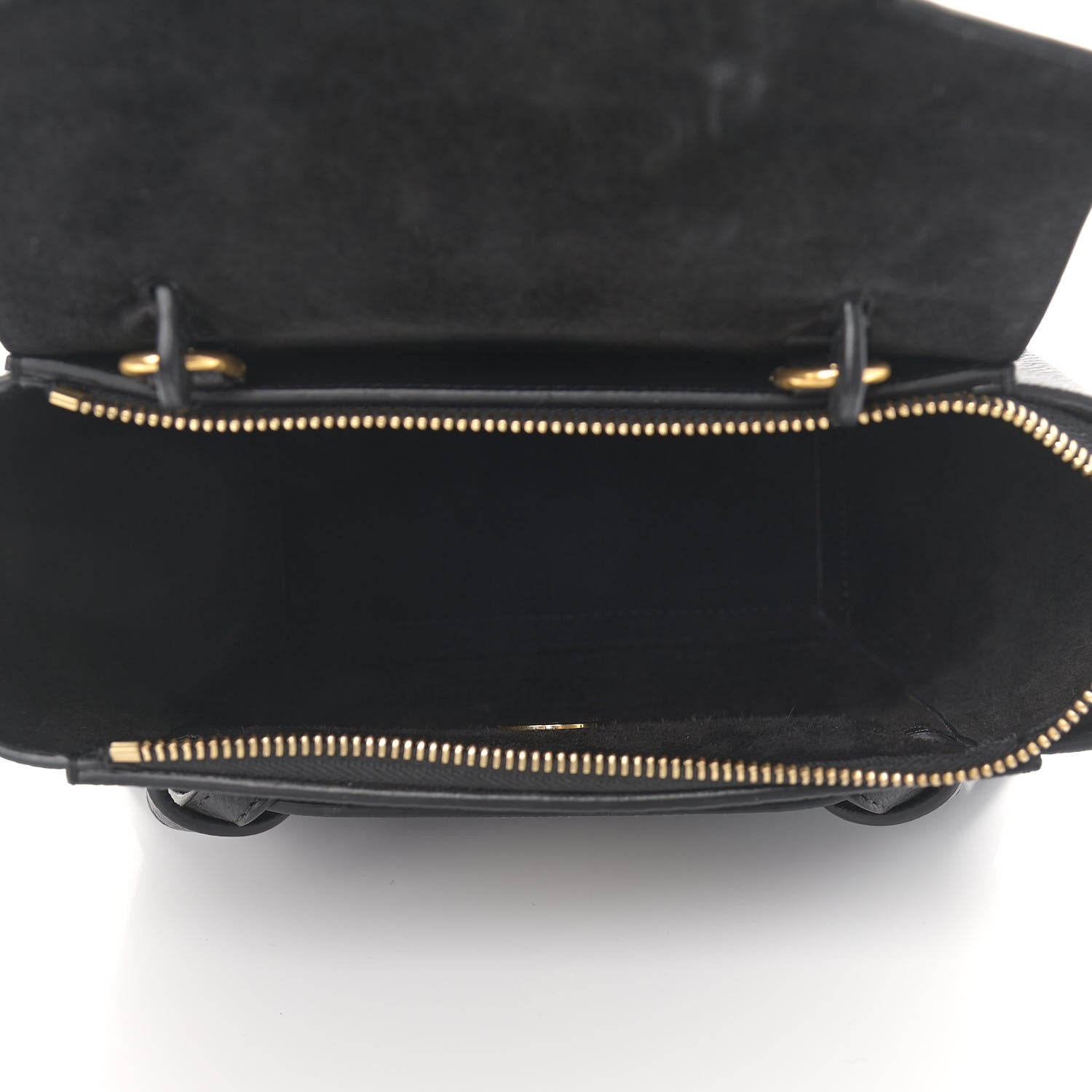 Celine Grained Calfskin Nano Belt Bag Black 5 of 11