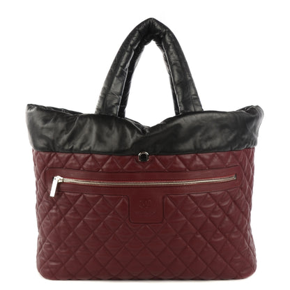 Chanel Lambskin Quilted Extra Large Coco Cocoon Reversible Tote Black 5 of 15