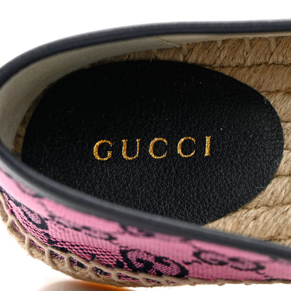 Gucci GG Monogram Multicolor Espadrilles 36.5 Pink Blue 7 of 11