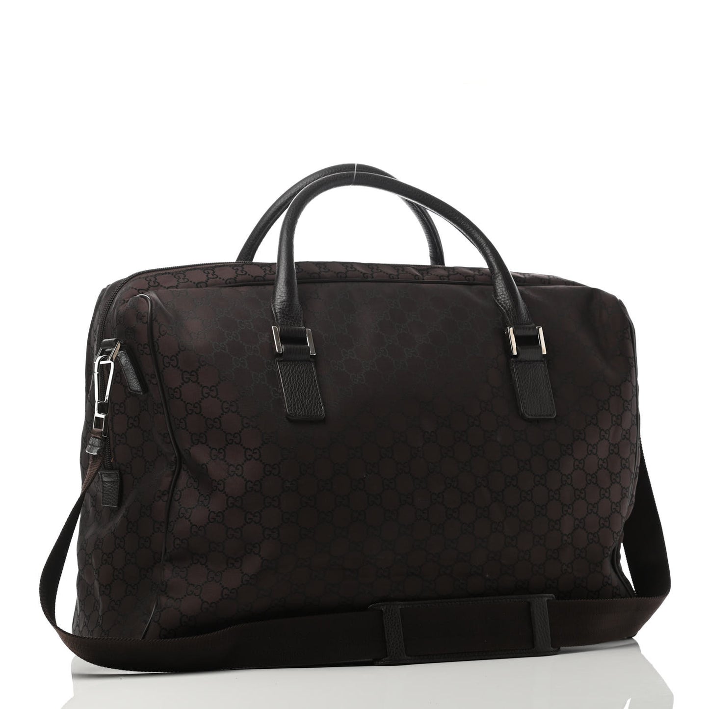Nylon Monogram Large Carry On Duffle Dark Brown