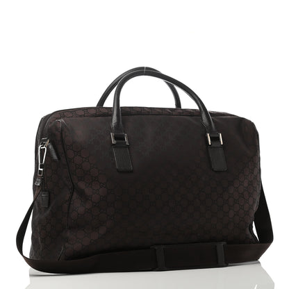 Gucci Nylon Monogram Large Carry On Duffle Dark Brown 2 of 4