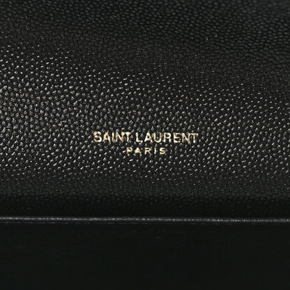 Saint Laurent Grain de Poudre Uptown Chain Wallet Black 7 of 12