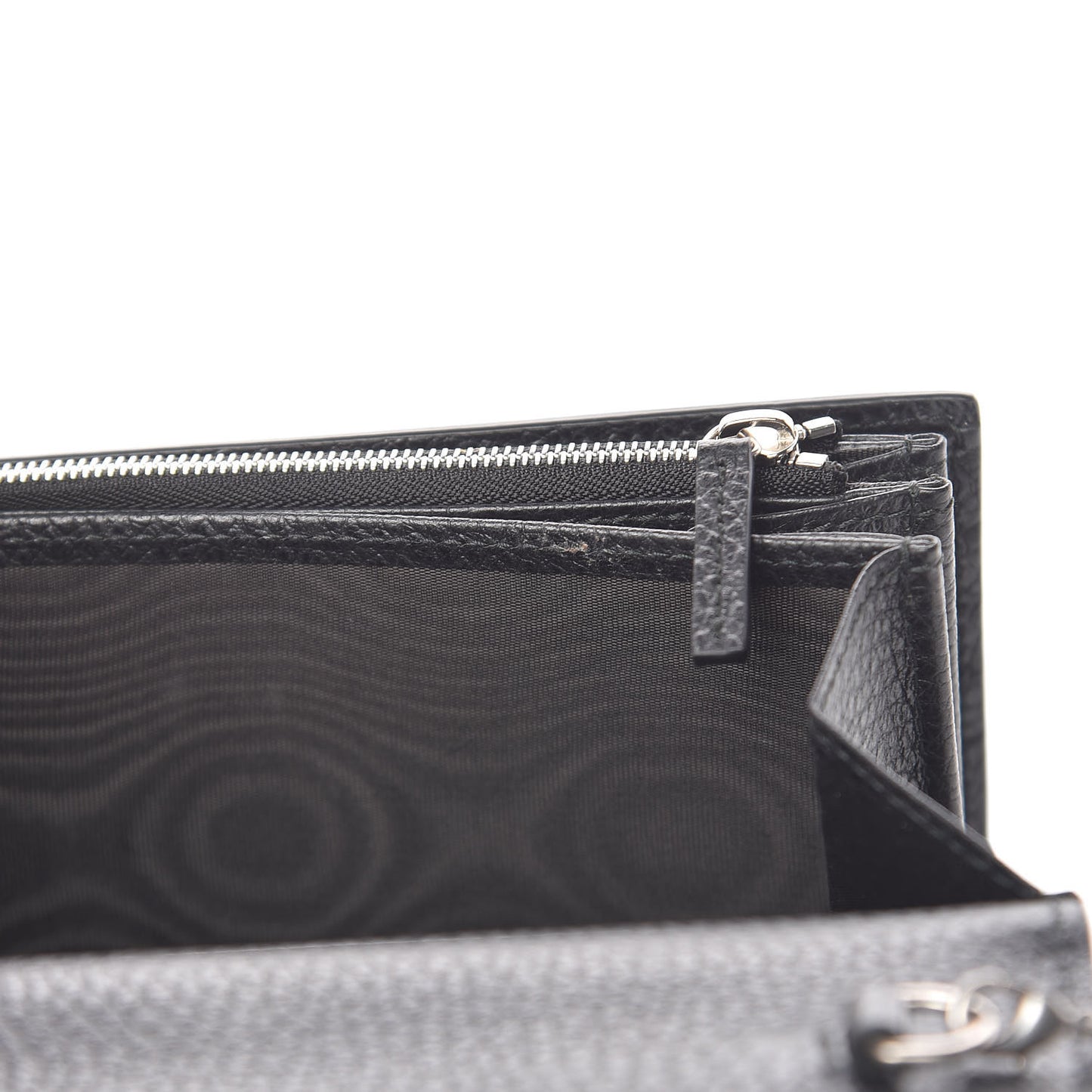 Calfskin Mini Dionysus Chain Wallet Black