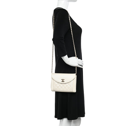 Chanel Calfskin Quilted Smart Pocket Crossbody Bag White 2 of 10