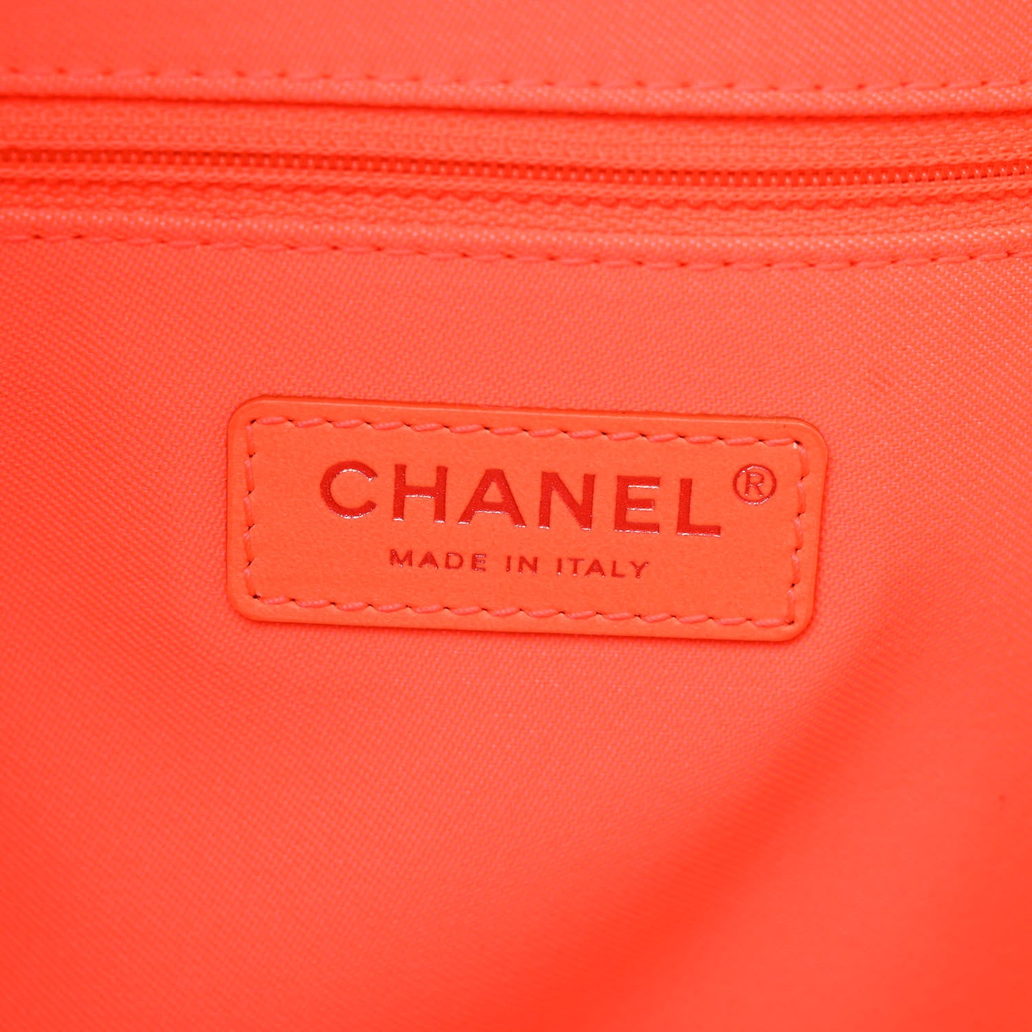 Chanel Mixed Fibers Medium Deauville Tote Blue Orange 7 of 12