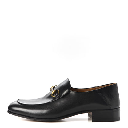 Gucci Goatskin Mens Horsebit Loafers 10 Black 1 of 11
