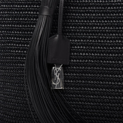 Saint Laurent Raffia Tote Black 10 of 10