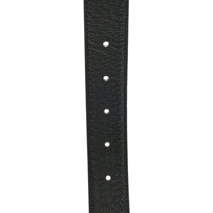 Gucci Textured Dollar Calfskin Square G 30mm Belt 95 38 Black Sun Orange 4 of 4