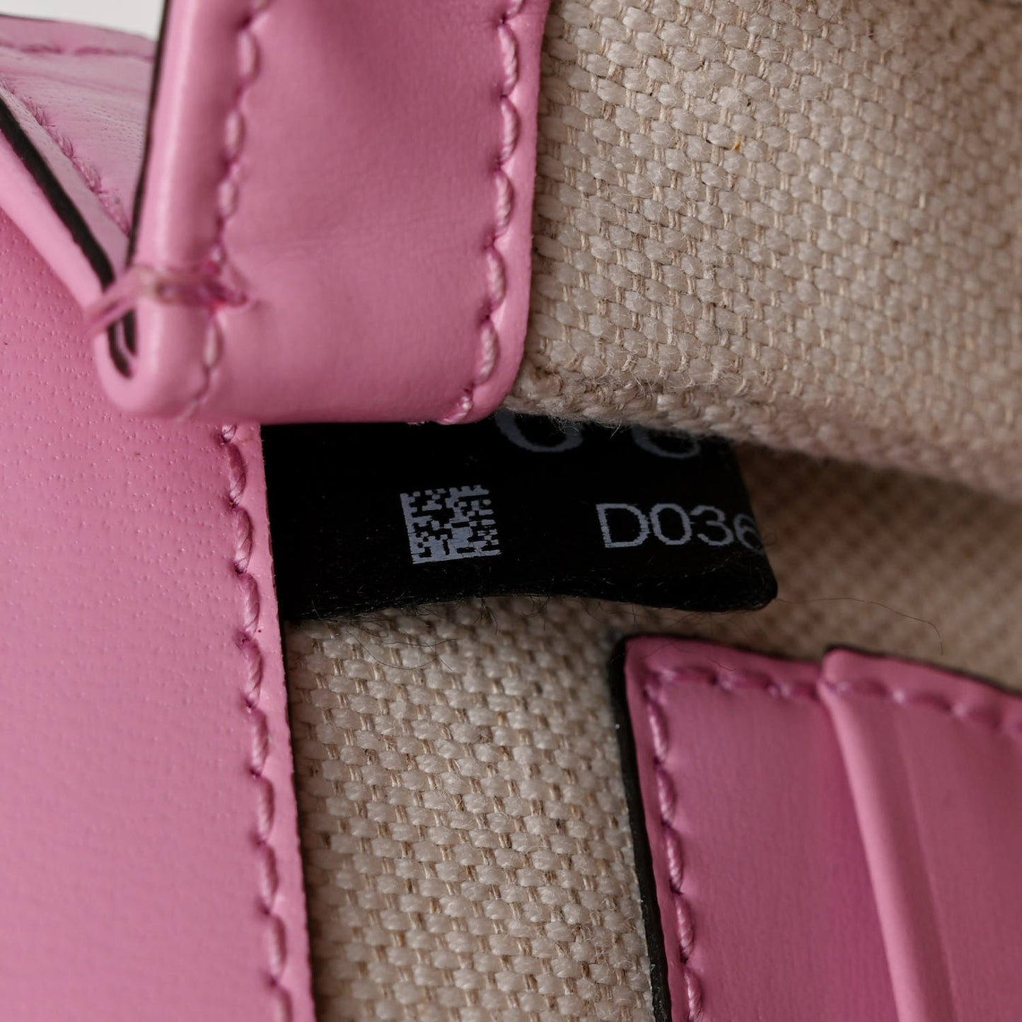 Boarded Dyana Lux Calfskin Web Mini Bamboo 1947 Top Handle Bag Nice Pink
