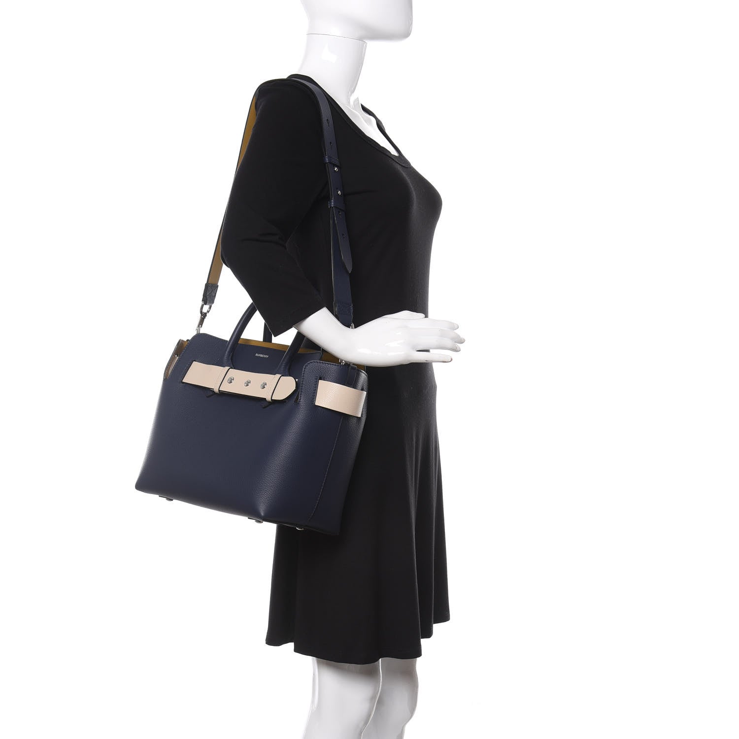 Burberry Soft Grain Calfskin Small Belt Bag Regency Blue 2 of 11