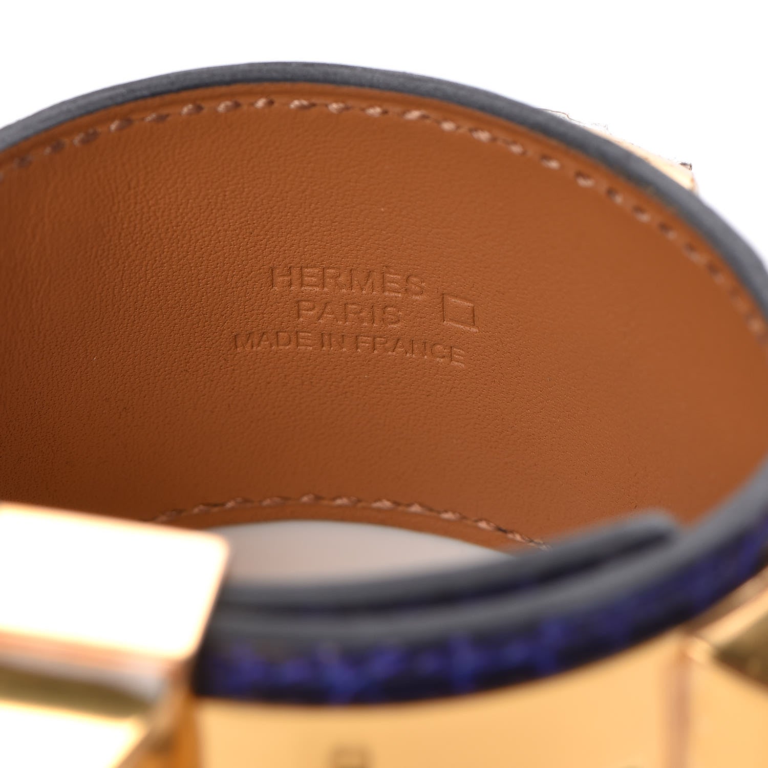 Hermes Shiny Alligator Collier De Chien CDC Bracelet S Bleu Electrique 4 of 6
