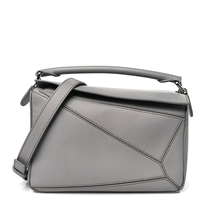 Loewe Calfskin Small Puzzle Bag Pearl Grey 1 of 10