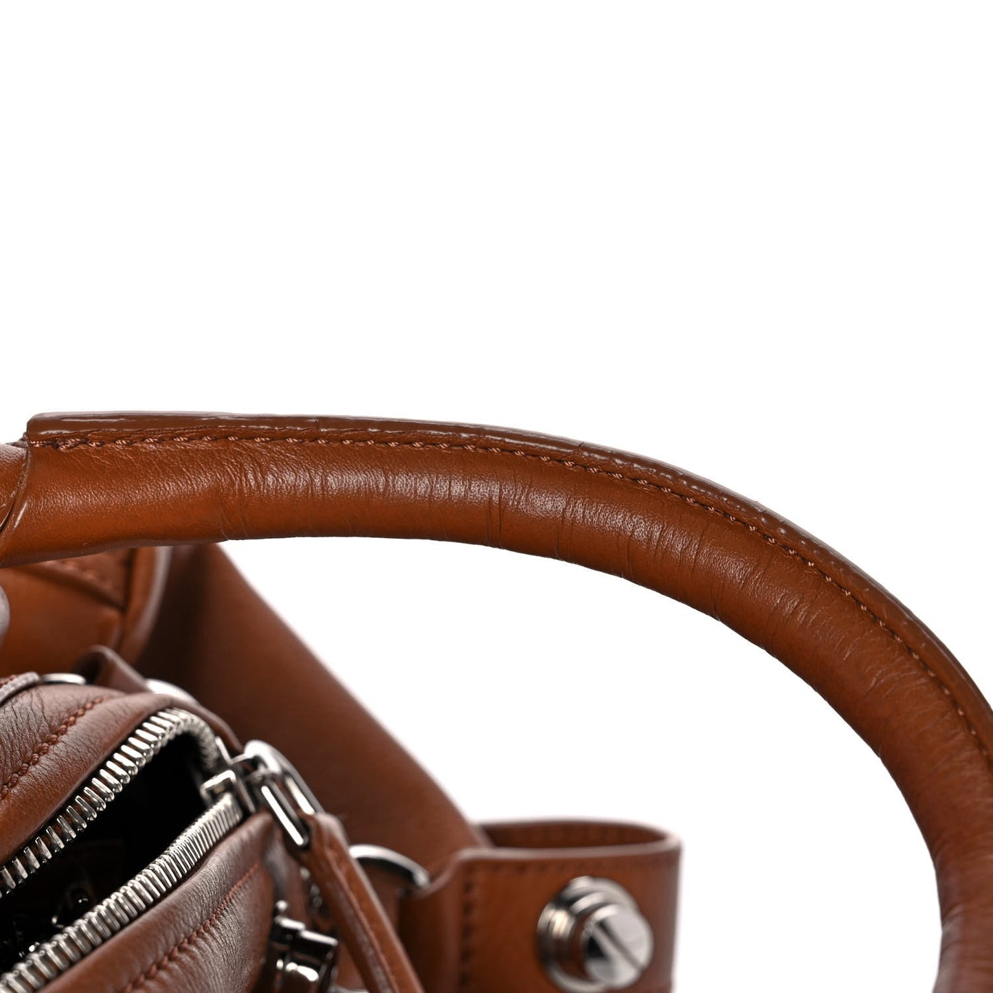 Calfskin Medium Bolt Stud Pandora Brown