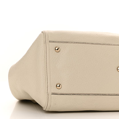 Gucci Pebbled Calfskin Medium Soho Shoulder Bag Off White 9 of 10