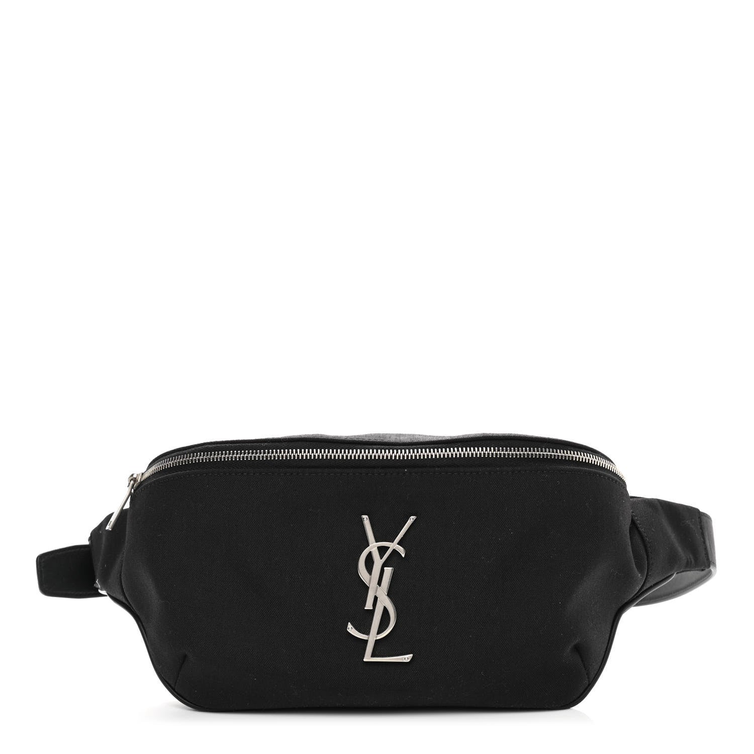 Saint Laurent Canvas Monogram Belt Bag Black 1 of 12