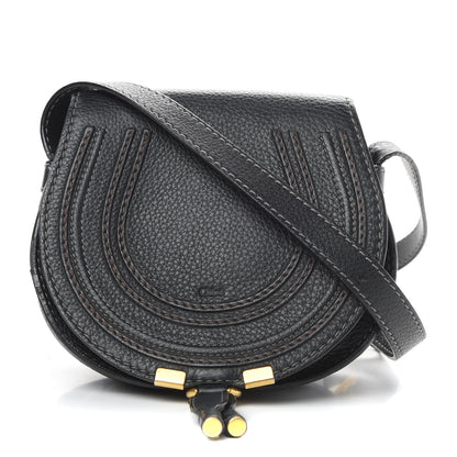 Chloe Calfskin Mini Marcie Round Crossbody Bag Black 1 of 17