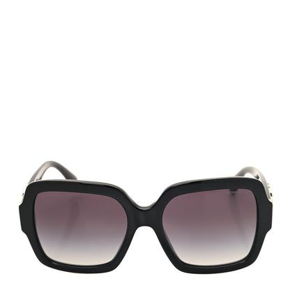 Chanel Acetate Charms Pearl Square Sunglasses 5479-A Black Gold 2 of 7
