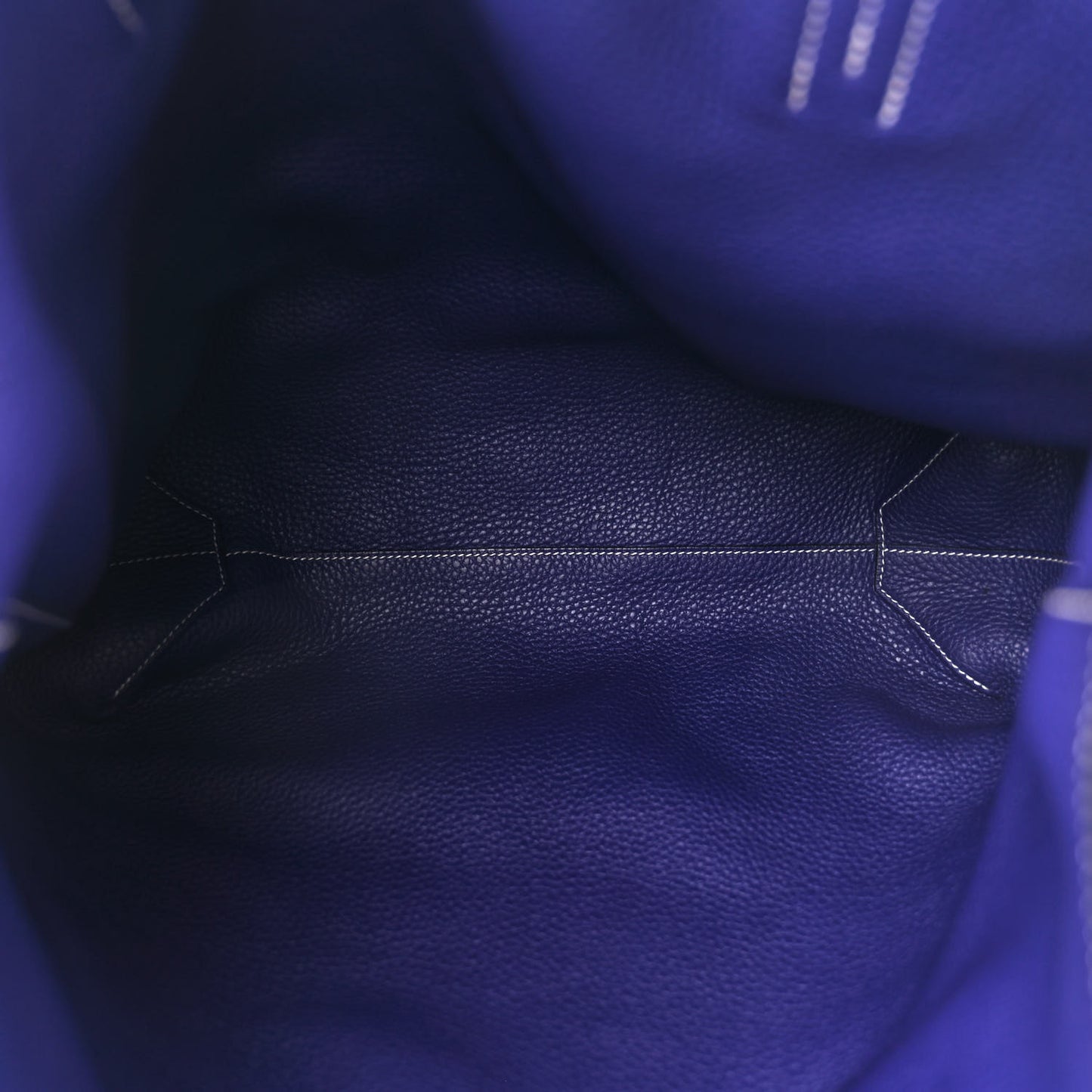 Taurillon Clemence Double Sens 36 Reversible Tote Iris Bleu De Malte