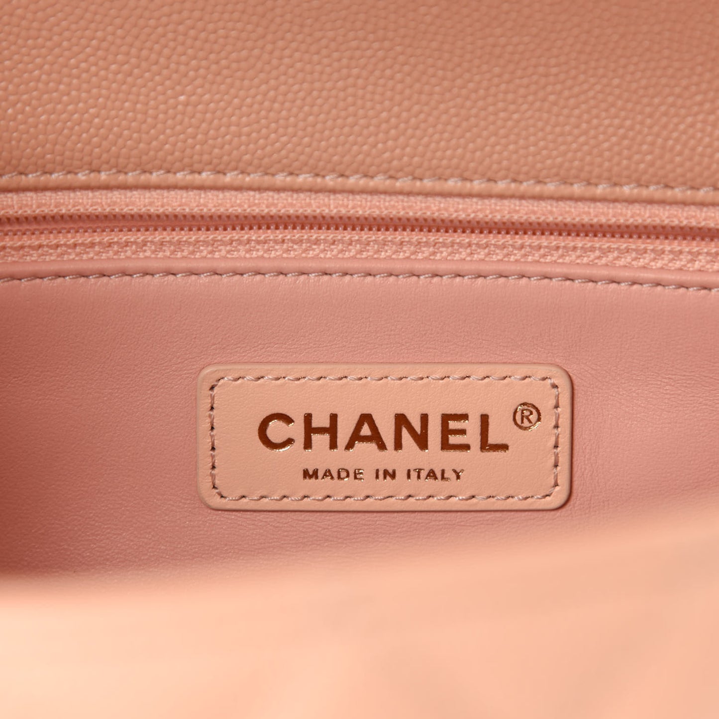 Caviar Quilted Small Coco Handle Flap Light Pink
