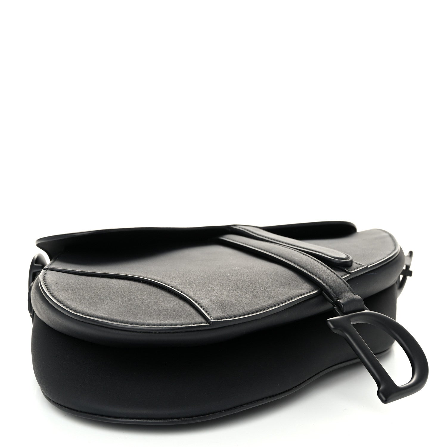 Christian Dior Ultra Matte Calfskin Saddle Bag Black 4 of 11