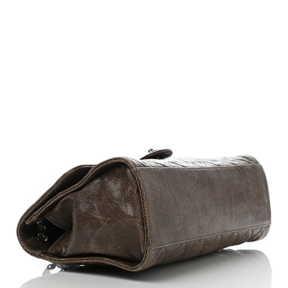 Chanel Crumpled Grained Calfskin Jumbo CC Crave Flap Beige 3 of 21