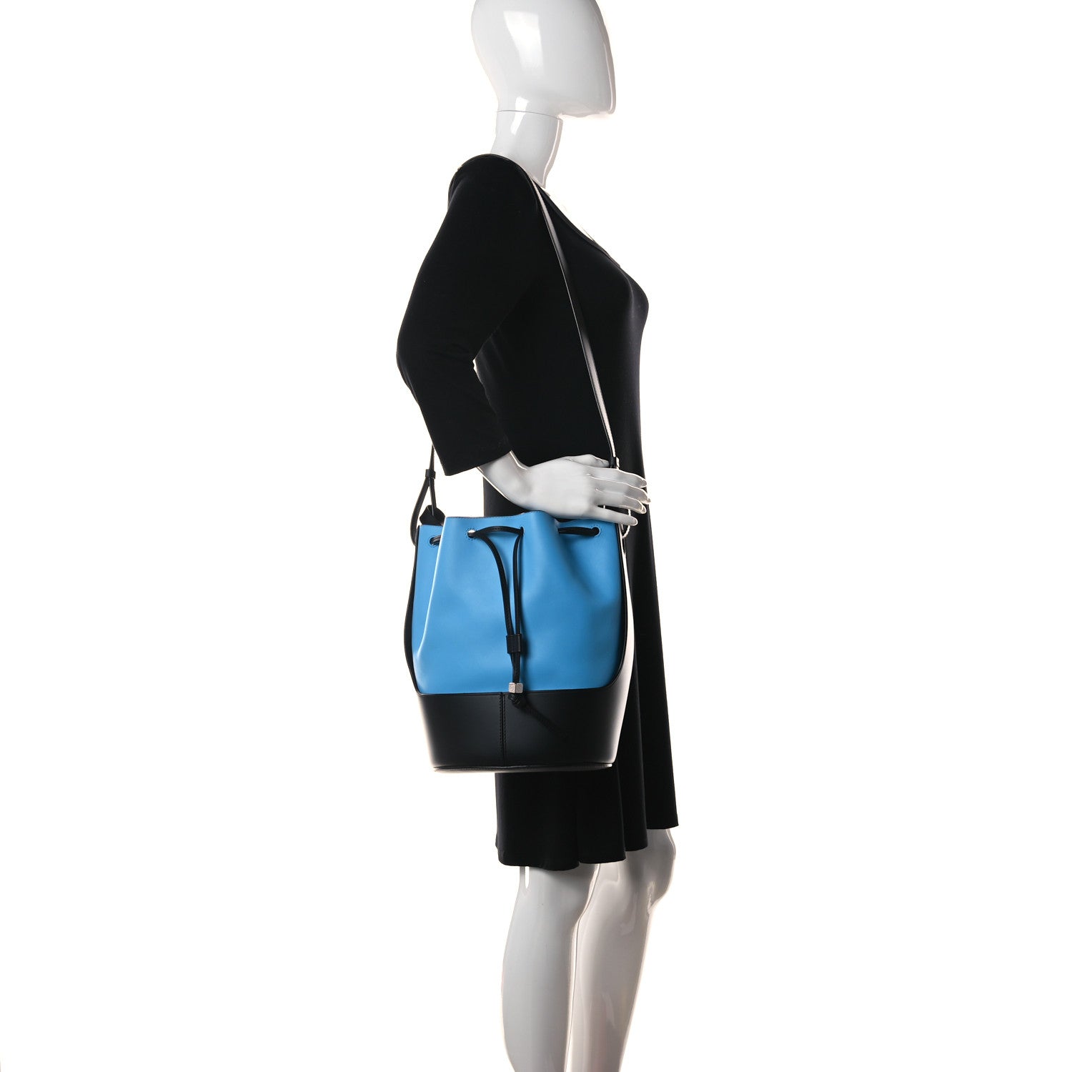 Loewe Calfskin Medium Balloon Bucket Bag Topaz Black 2 of 16