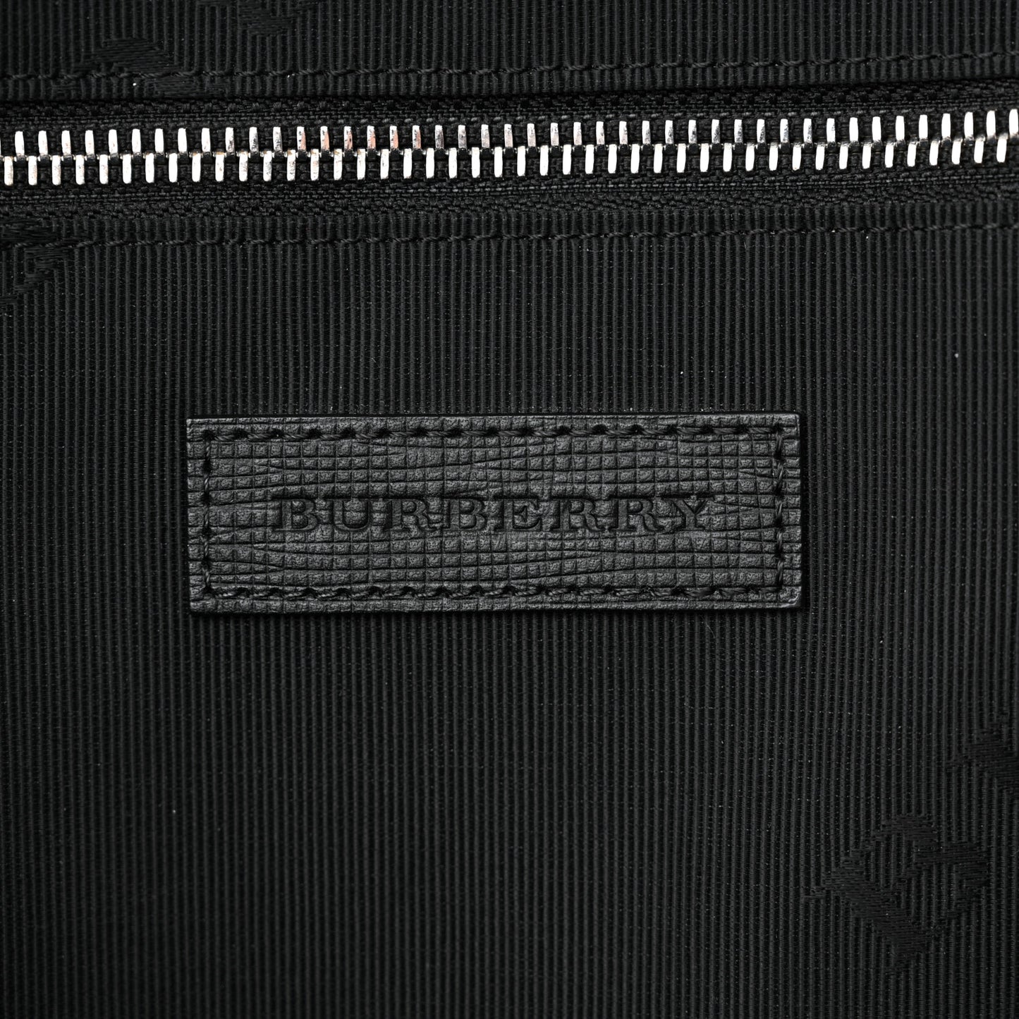 Nylon Medium Logo Backpack Black