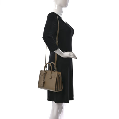 Saint Laurent Smooth Calfskin Nano Sac de Jour Dark Beige 2 of 10