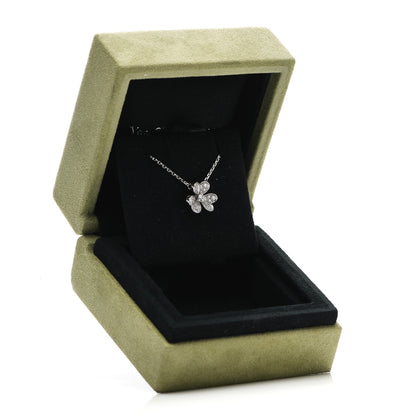 Van Cleef & Arpels 18K White Gold Diamond Mini Frivole Pendant Pave Necklace 6 of 6