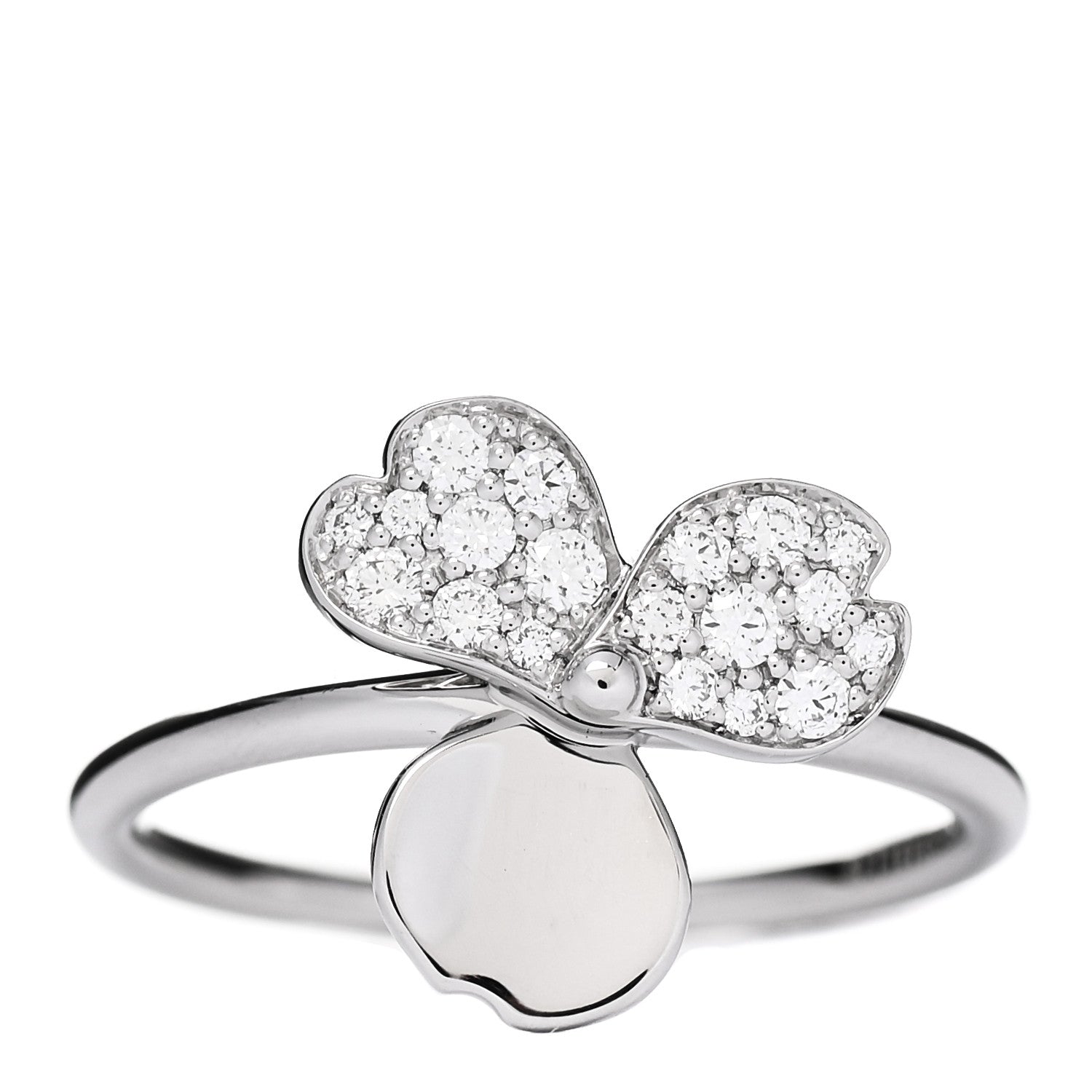 Tiffany Platinum Diamond Paper Flowers Ring 52 6 1 of 4