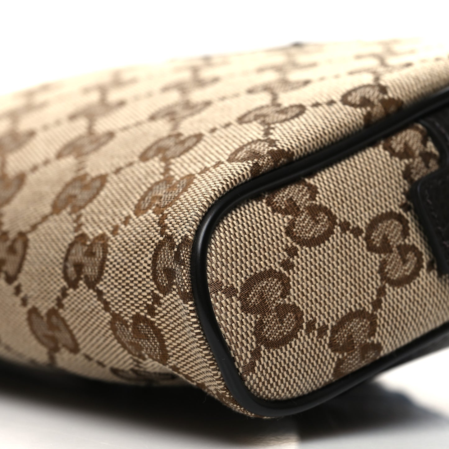 Monogram Dollar Calfskin Belt Bag Beige Ebony Testa di Moro Marrone Scuro