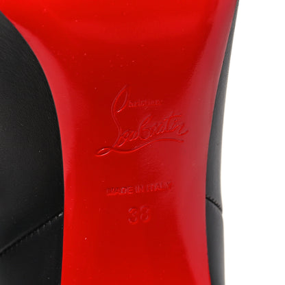 Christian Louboutin Calfskin Loo Botta 85 Knee High Boots 38 Black 6 of 7
