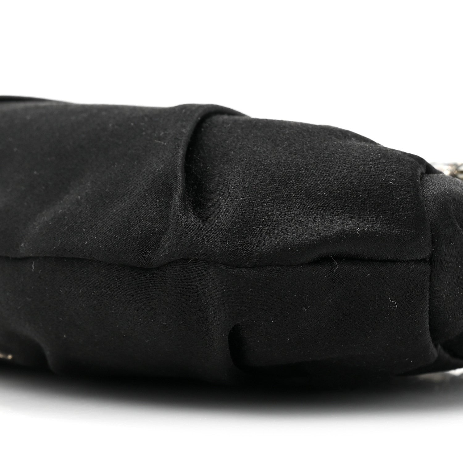 Prada Satin Crystal Clutch Black 8 of 9