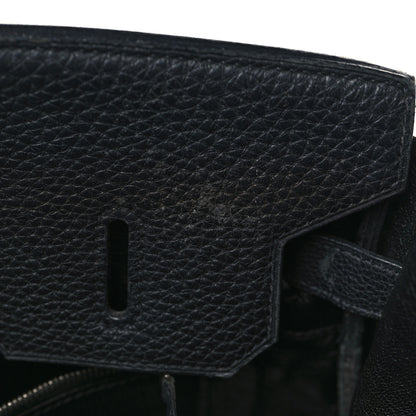 Hermes Taurillon Clemence Birkin 35 Black 9 of 22