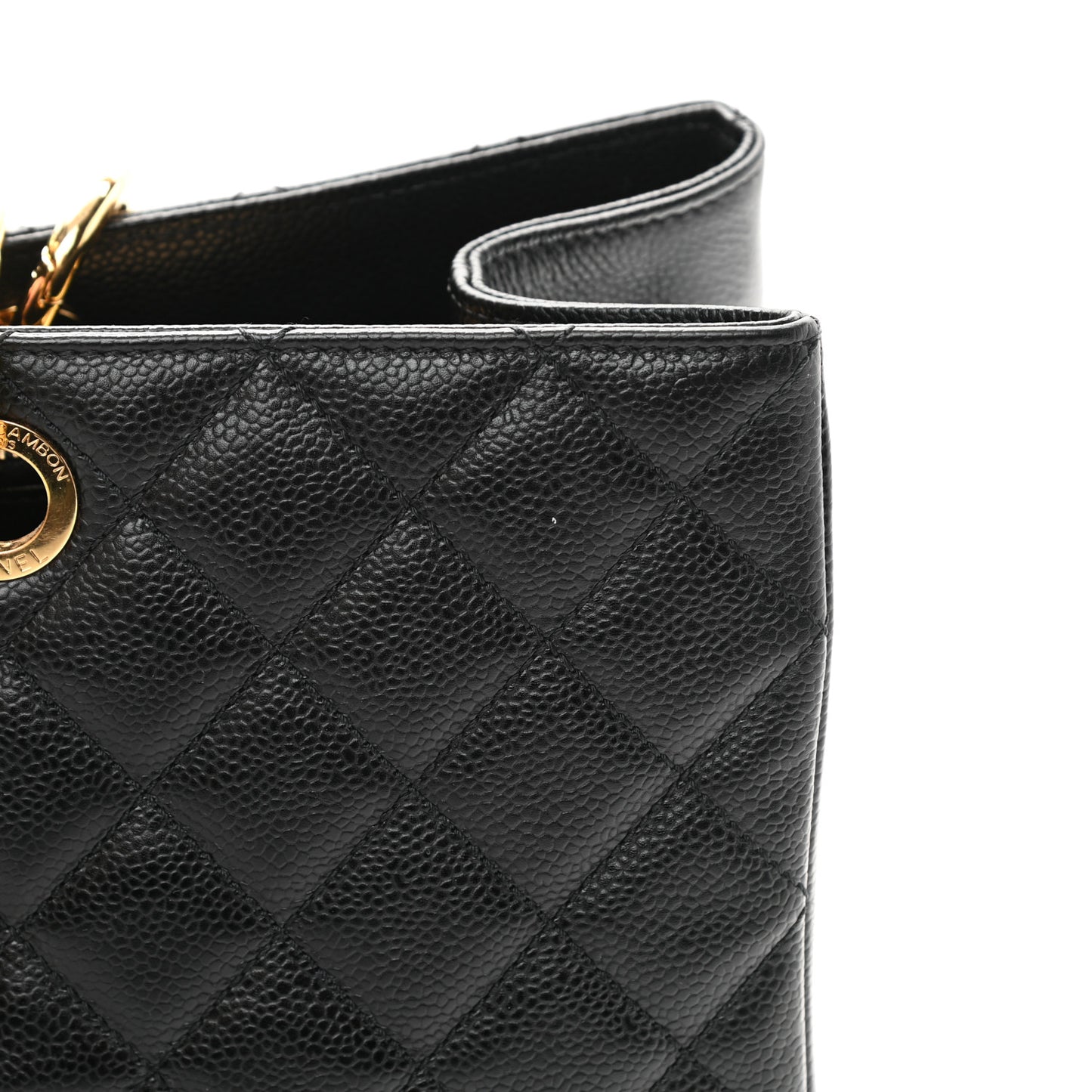 Caviar Quilted XL Grand Shopping Tote GST Black