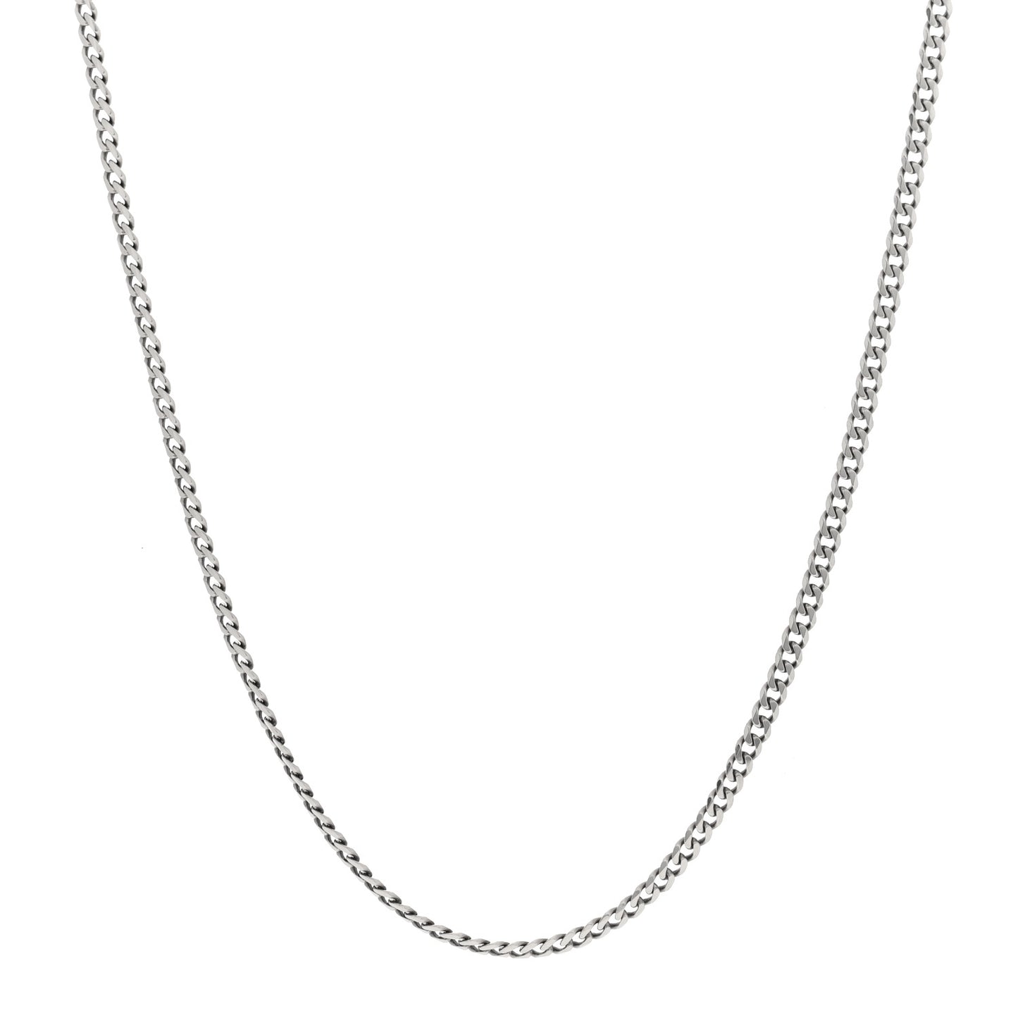 Sterling Silver 3.9mm Curb Chain Necklace 22"