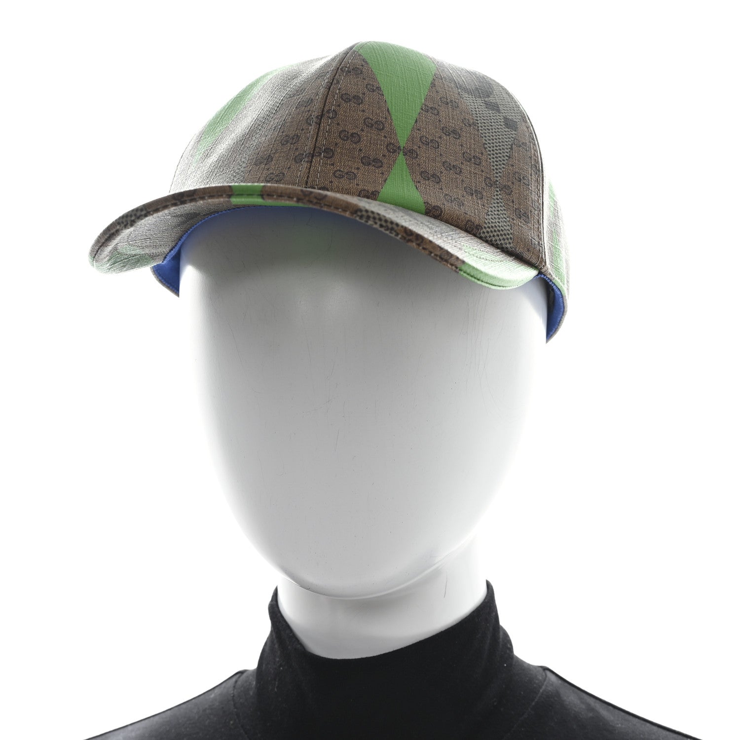 Gucci GG Supreme Monogram Mix Textured Patchwork Rhombus Baseball