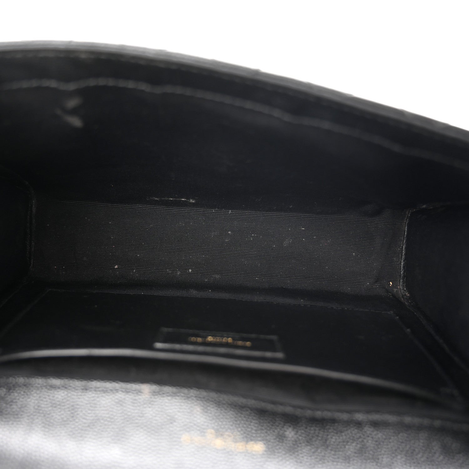 Saint Laurent Grain De Poudre Textured Mixed Matelasse Triquilt Medium Monogram Satchel Black 5 of 14