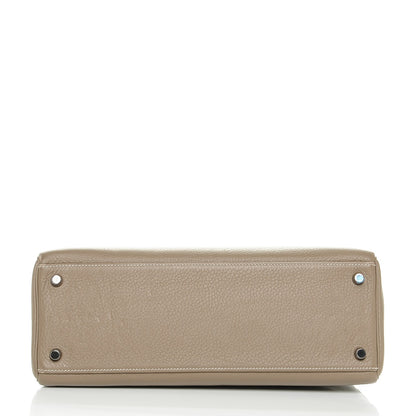 Hermes Taurillon Clemence Kelly Retourne 32 Etoupe 6 of 24