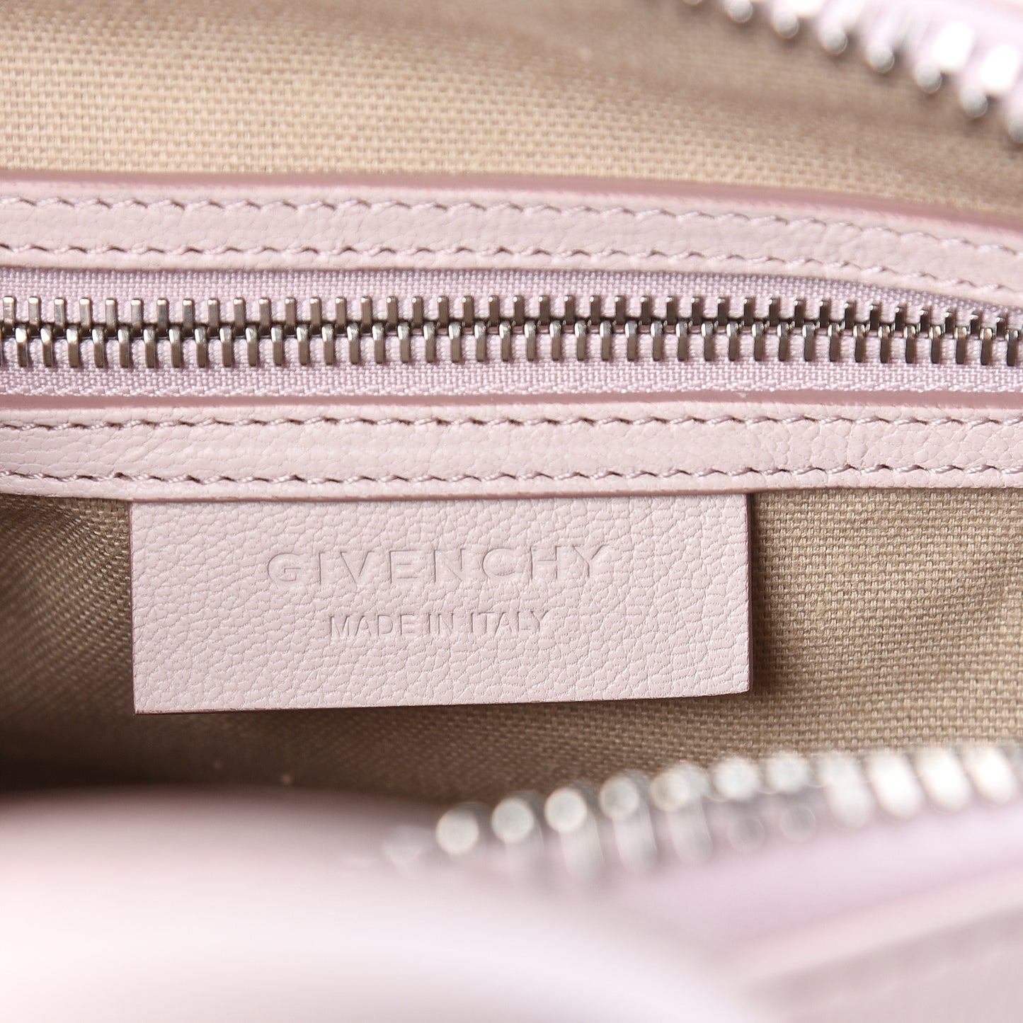 Sugar Goatskin Mini Antigona Pale Pink