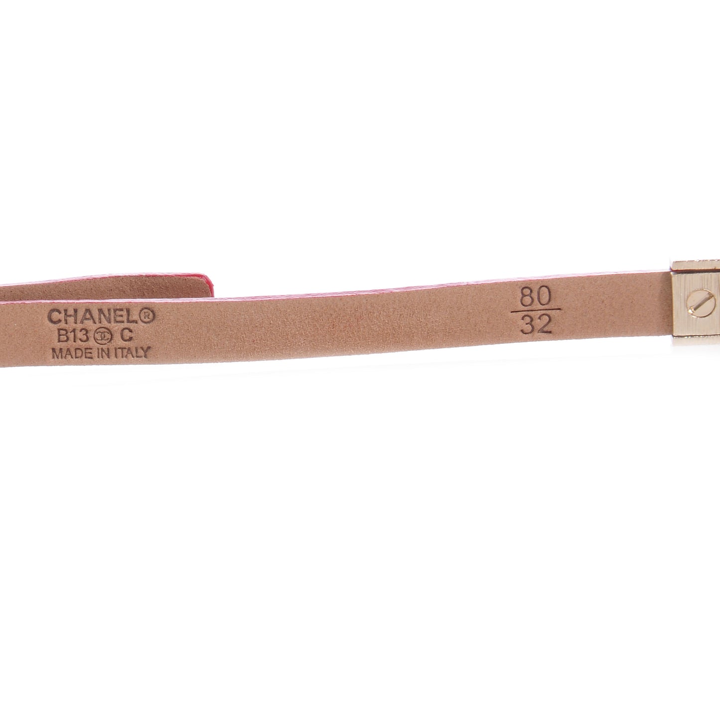 Pearl and Leather CC Double Wrap Belt Red