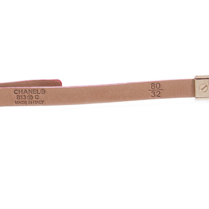 Chanel Pearl and Leather CC Double Wrap Belt Red 4 of 7