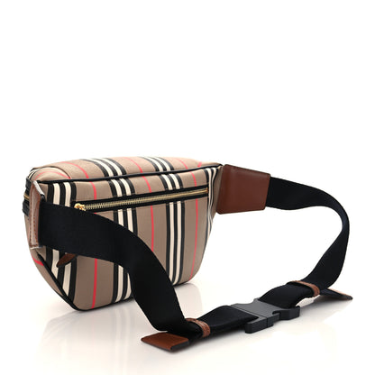 Burberry E-Canvas Icon Stripe Sonny Bum Bag Archive Beige 2 of 5