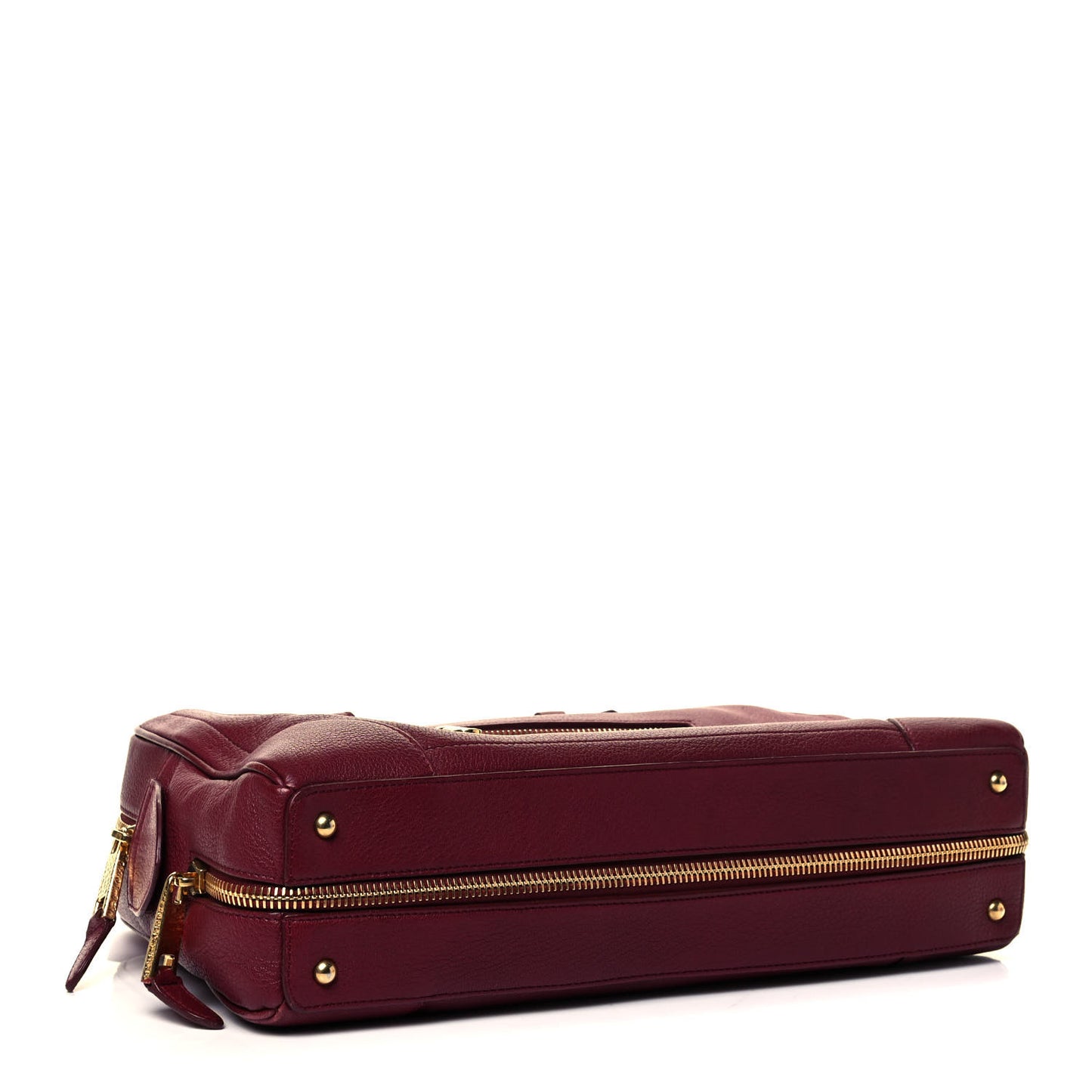 Calfskin Venetia Satchel Burgundy