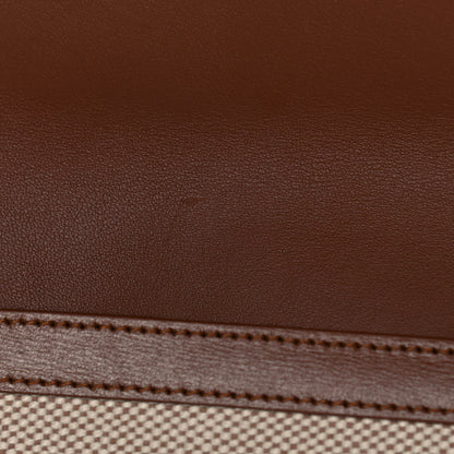 Saint Laurent Canvas Uptown Pouch Natural Beige Brick 8 of 9